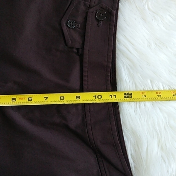 Lauren Ralph Lauren Chocolate Brown Cuffed Stretch Cotton Shorts - Picture 11 of 13